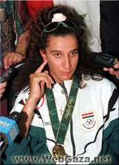 Ghada Shouaa - Syria’s first ever Olympic gold medalist, and the second Syrian to win a medal in the Olympics was Ghada Shouaa.