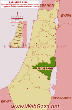 District of Jerusalem (Al-Quds) - One of the Palestine Districts-1948, find here important information and profiles from District of Jerusalem (Al-Quds).