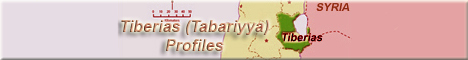 More Profiles from my Homeland Tiberias (Tabariyya)