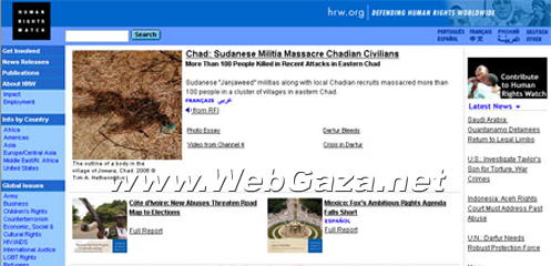 Human Rights Watch (HRW) - An independent, nongovernmental organization, supported by contributions from private individuals and foundations worldwide.